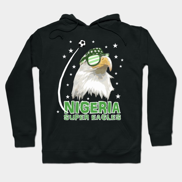 Nigeria Super Eagles Soccer T-Shirt Hoodie by Nerd_art